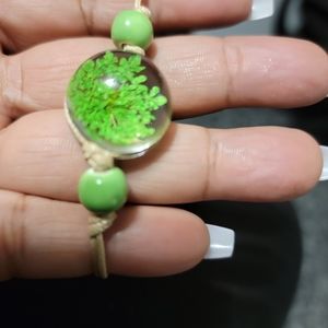 Beautiful Colorful Glass Flower ladies Bracelet